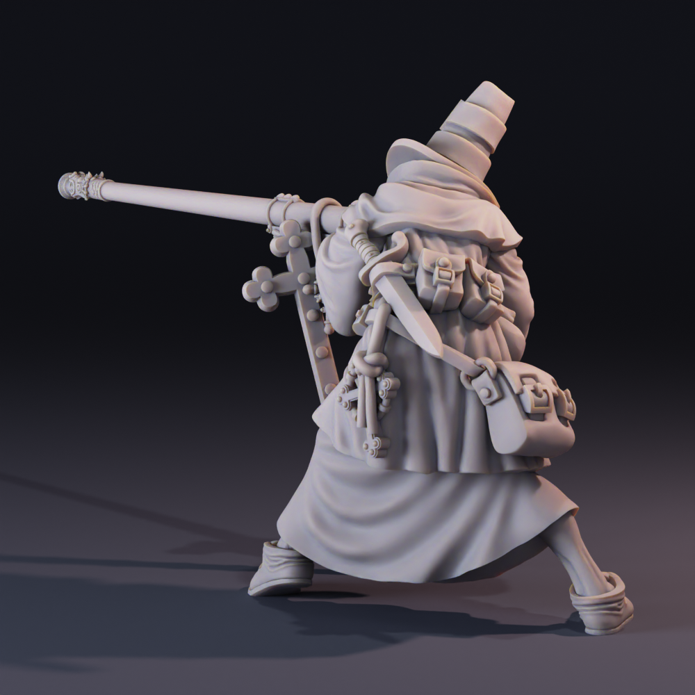 Trench Pilgrim Pun Gunner Hill, Soldier for Trench Crusade by MikeEvansArt - Image 2