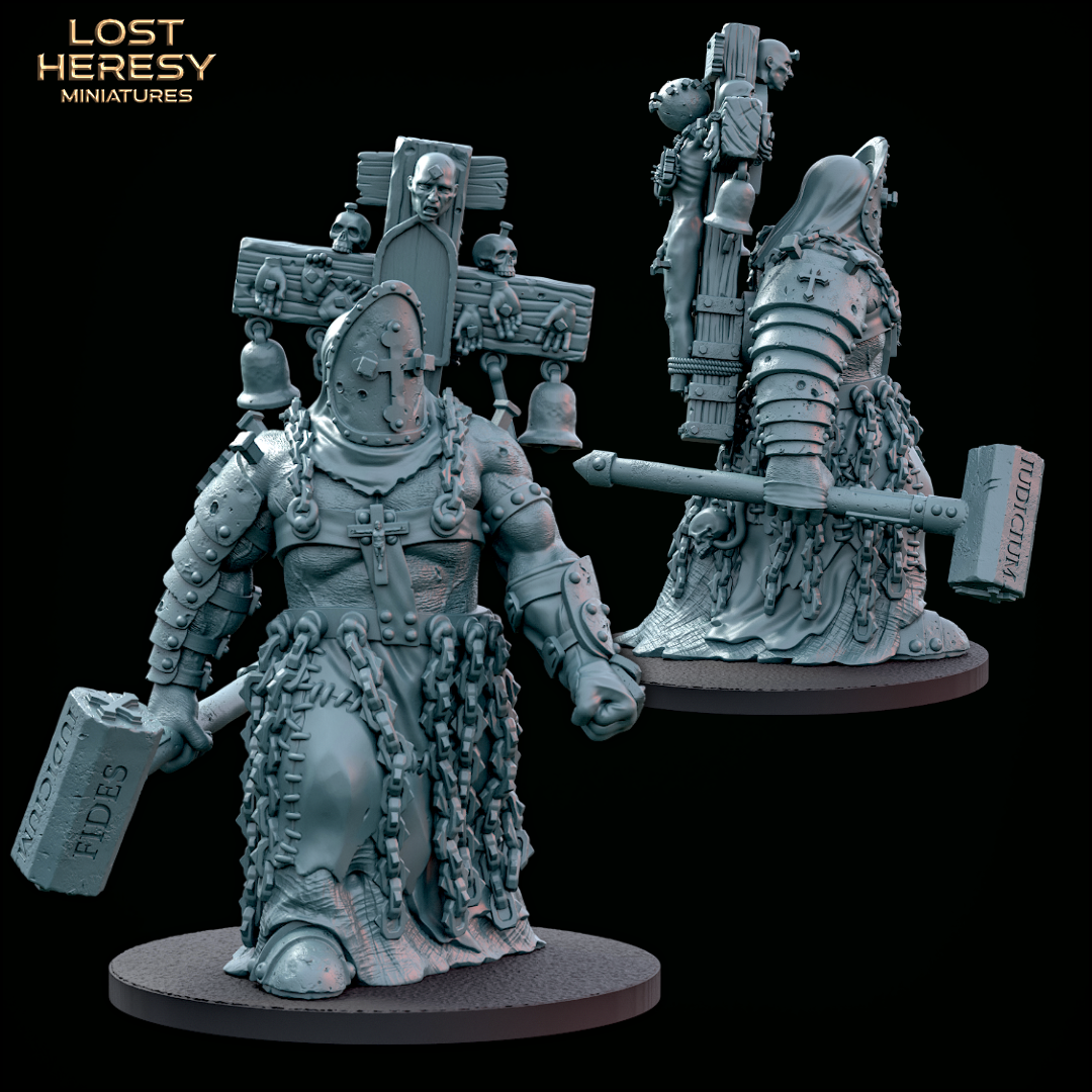 The God Clone - Trench Hell by Lost Heresy Miniatures, is a proxy for Communicant, in Trench Pilgrims.