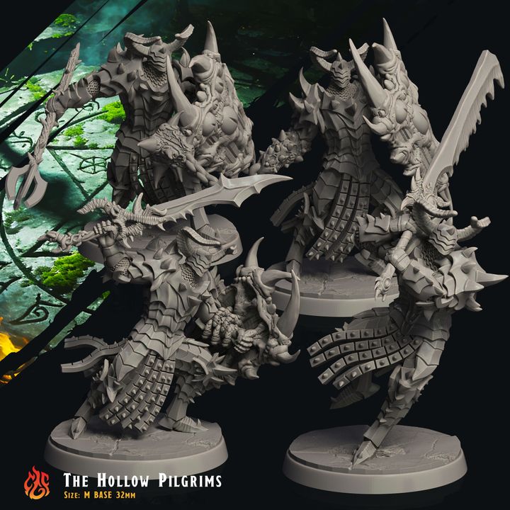 The Hollow Pilgrims by Crippled God Foundry, is a proxy for Hell Knight, Plague Knight, in Court of the Seven Headed Serpent, Cult of the Black Grail.