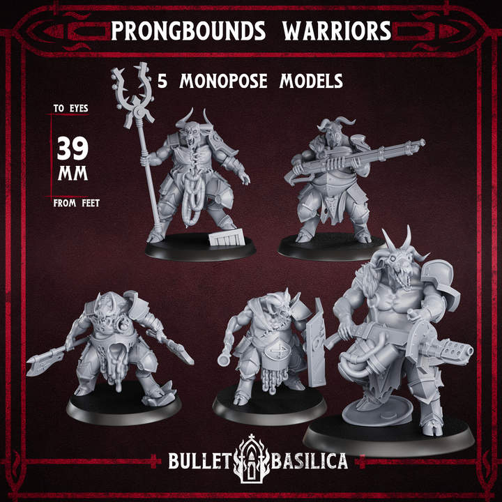 Prongbounds Squad (x5) by Bullet Basilica, is a proxy for Yoke Fiend, in Court of the Seven Headed Serpent.