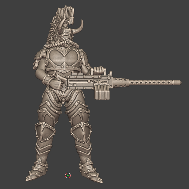 Anointed with Browning HMG by Pan_Demonic, is a proxy for Anointed Heavy Infantry, in Heretic Legion.