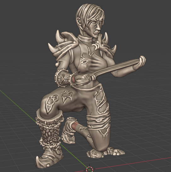 Kneeling Female Wretched Slave Warrior by Pan_Demonic - Image 5
