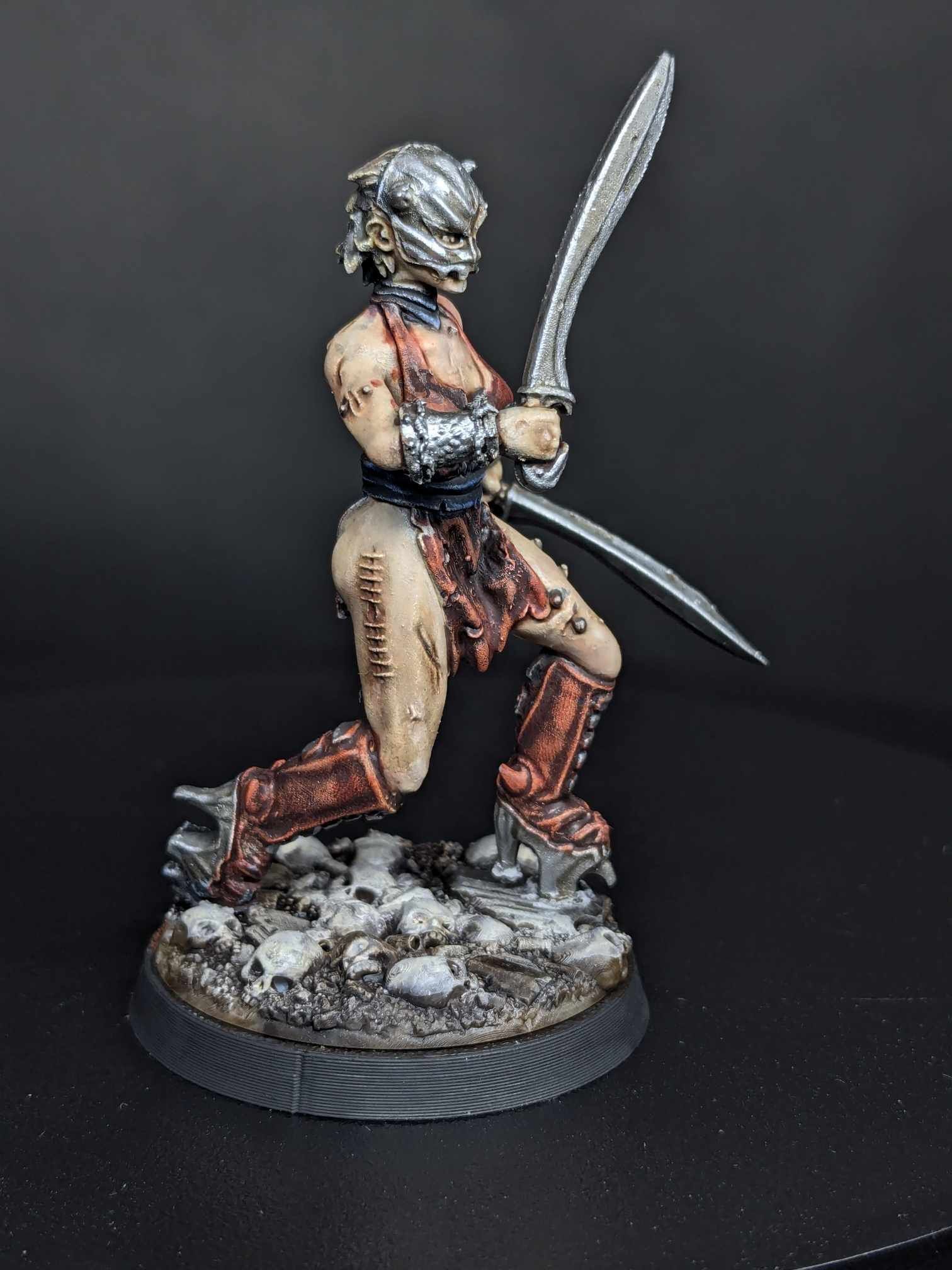 Female Wretched Cult Warrior by Pan_Demonic, is a proxy for Wretched, in Court of the Seven Headed Serpent, Heretic Legion.