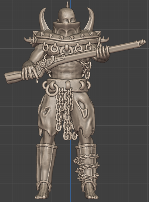 Court Wretched with Arquebus by Pan_Demonic, is a proxy for Wretched, in Court of the Seven Headed Serpent, Heretic Legion.