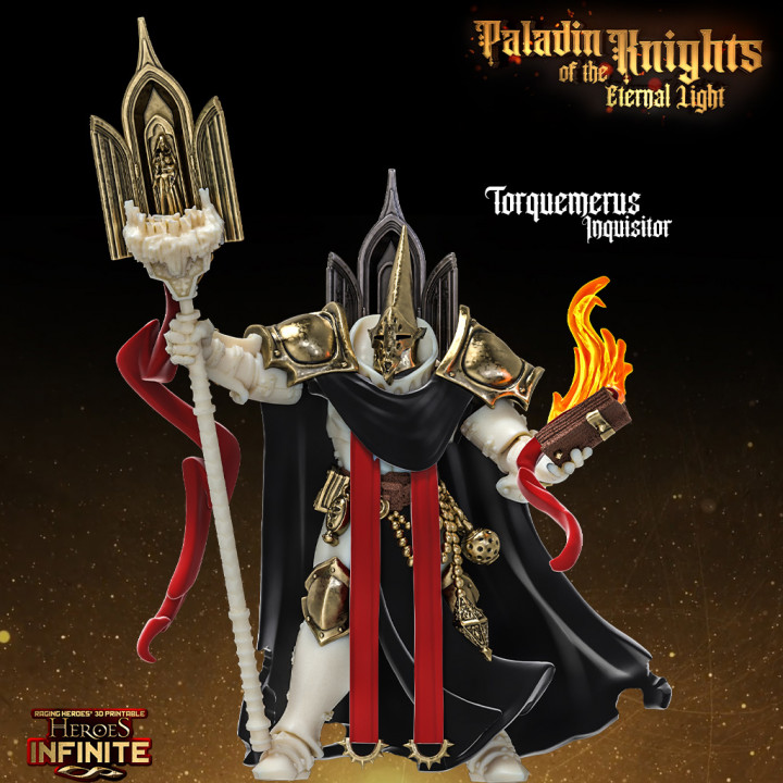 Torquemerus, Inquisitor by Heroes Infinite, is a proxy for Witchburner, in Trench Pilgrims.