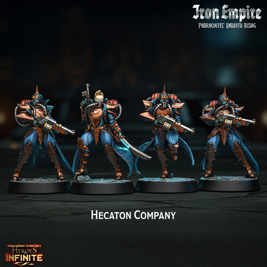 Hecaton Company by Heroes Infinite, is a proxy for Heretic Trooper, in Heretic Legion.