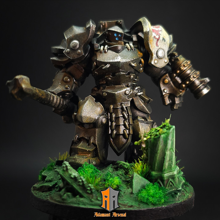 Steel Golem Builder by Adamant Arsenal, is a proxy for Mechanised Heavy Infantry, in The Principality of New Antioch.