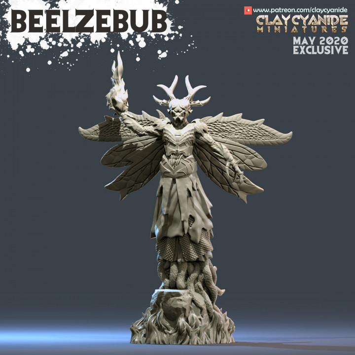 Beelzebub by Clay Cyanide Miniatures, is a proxy for Lord of Tumors, in Cult of the Black Grail.