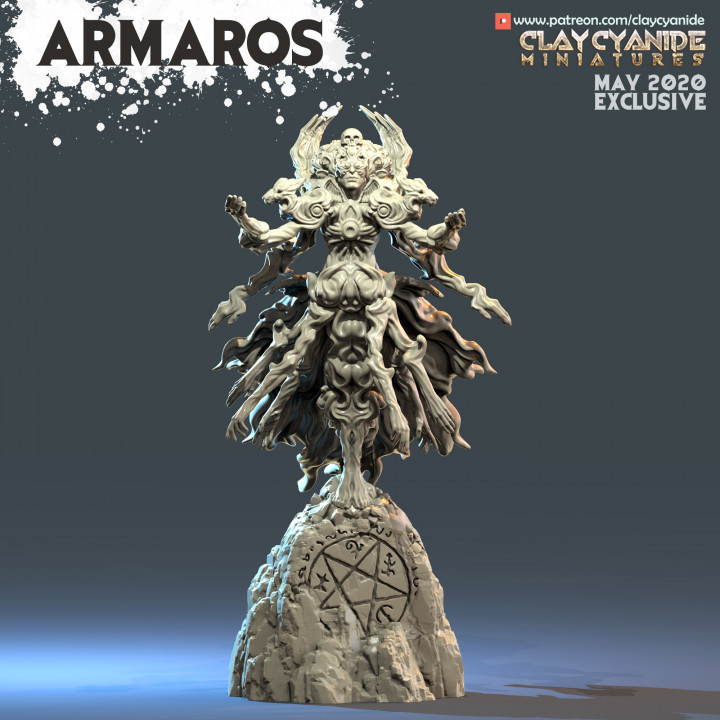Armaros by Clay Cyanide Miniatures, is a proxy for Sorcerer, in Court of the Seven Headed Serpent.