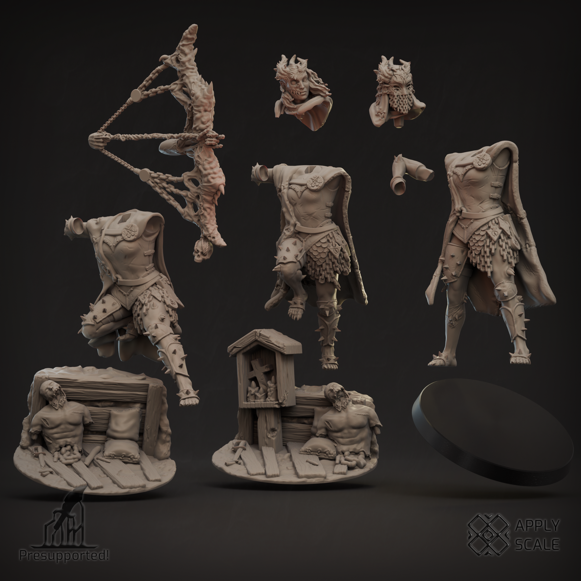 Abyssal Huntress: Hunter of the Sinister Path (Action Pose Bundle) by Apply Scale - Image 3