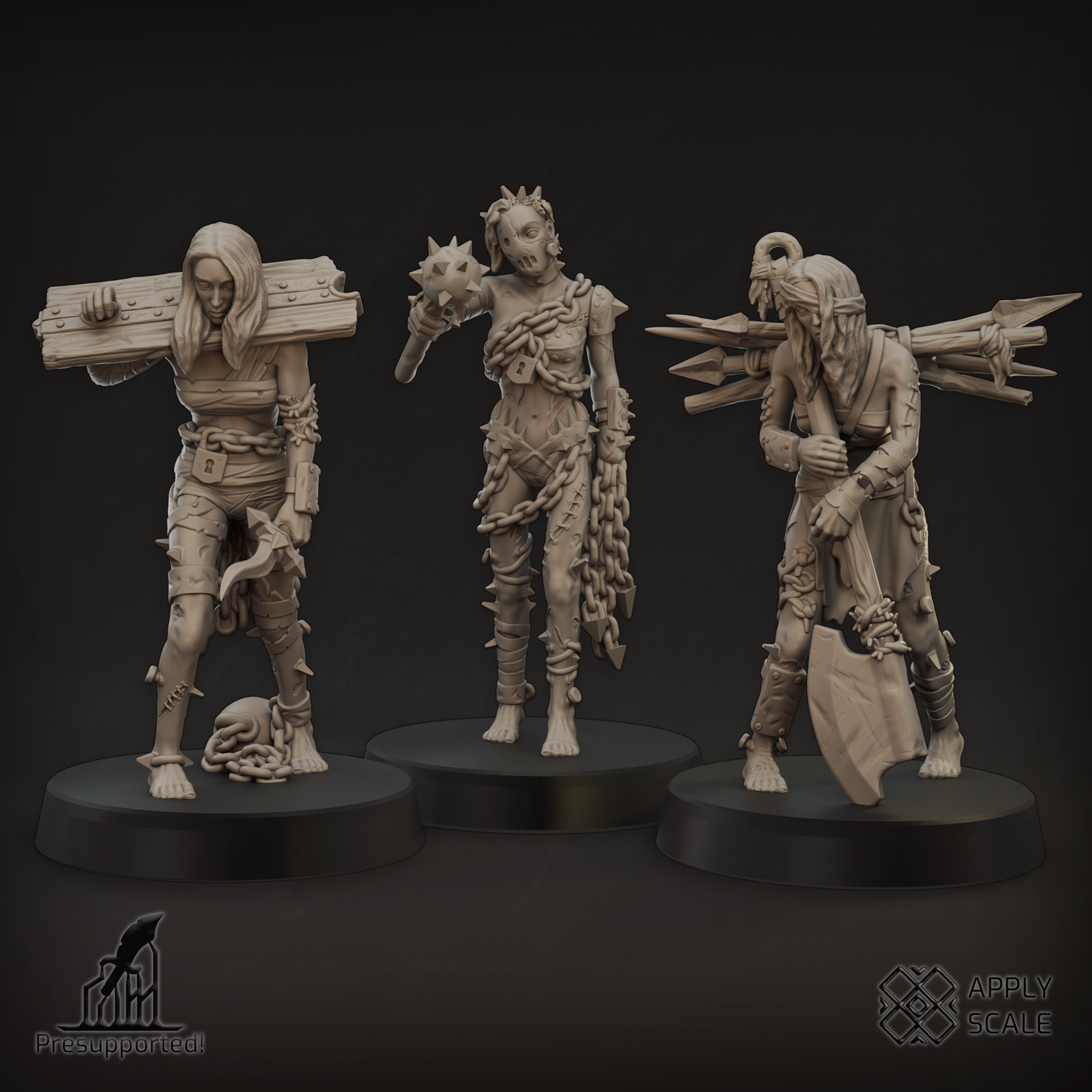 Wretched Tortured Thralls V2 Bundle by Apply Scale, is a proxy for Wretched, in Court of the Seven Headed Serpent, Heretic Legion.