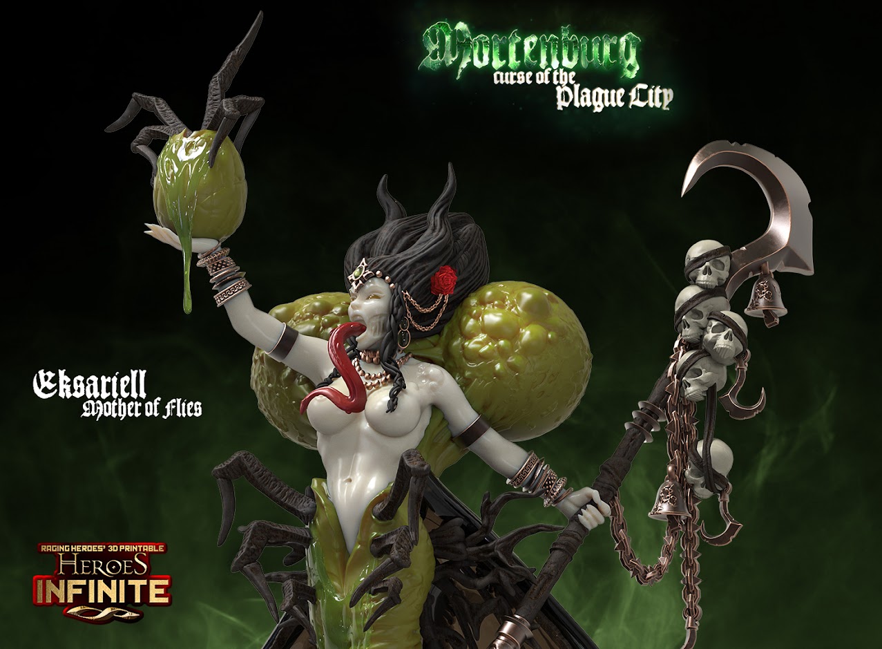 Eksariell, Mother of Flies by Heroes Infinite, is a proxy for Matagog Hag, in Cult of the Black Grail.