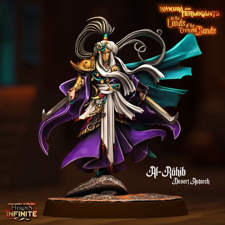 Al-Râhib, Desert Autarch by Heroes Infinite, is a proxy for Master Assassin, Sultanate Assassin, in Iron Sultanate.