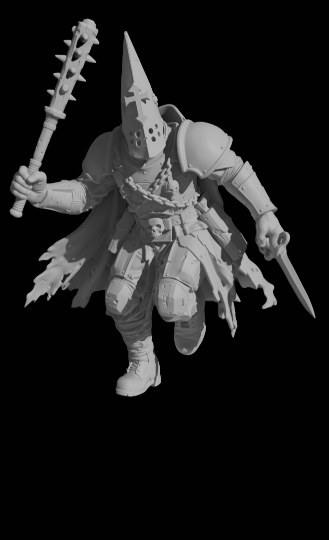Trench Pilgrim Mace by The Crescent Collective, is a proxy for Trench Pilgrim, in Trench Pilgrims.