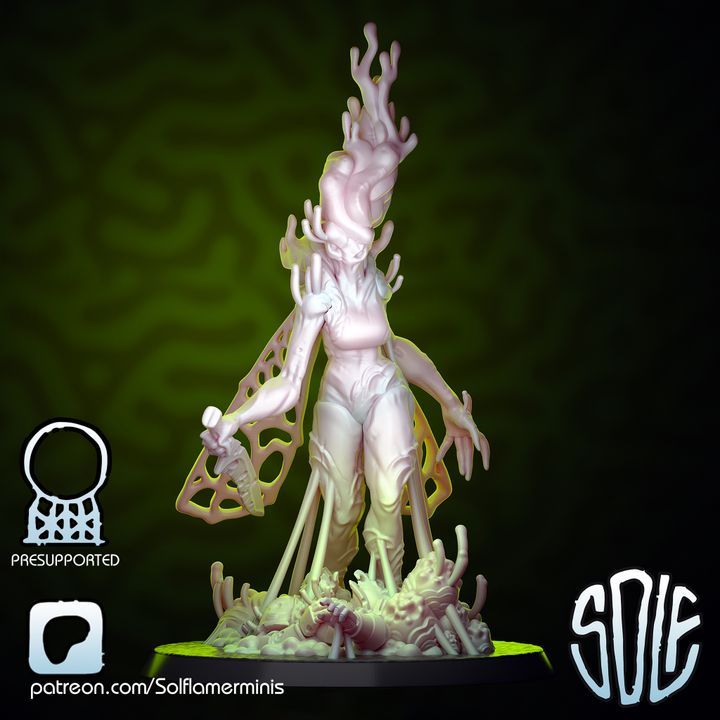mold princess by Solflamer minis, is a proxy for Lord of Tumors, in Cult of the Black Grail.