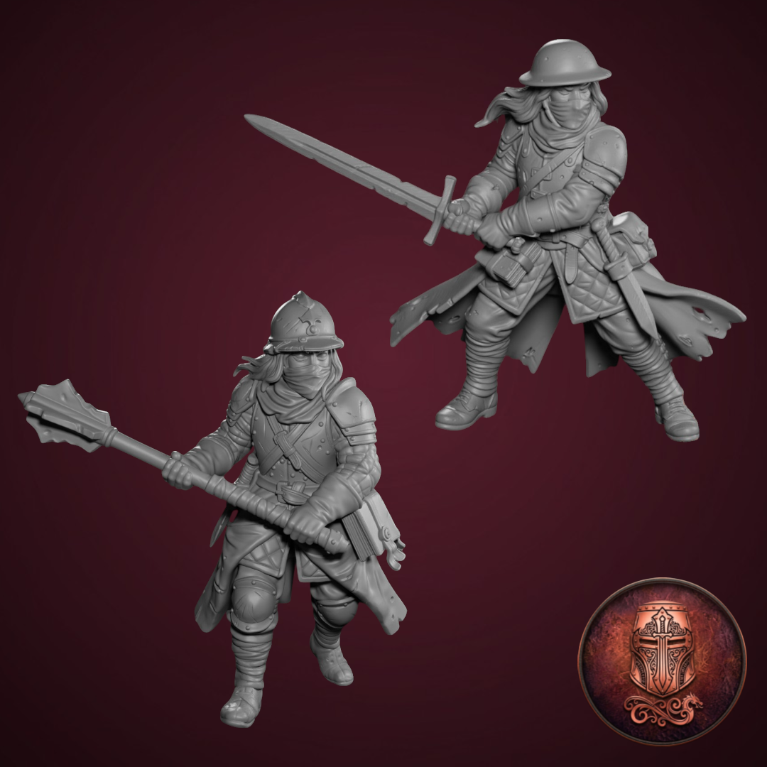 The Linebreaker – Grimdark Assault Warrior by AlbusMiles, is a proxy for Shocktrooper, Yeoman, in The Principality of New Antioch.
