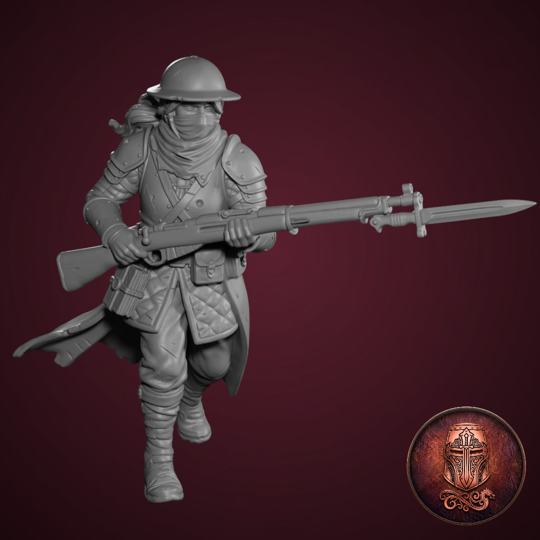 Sisters of the Trenches – Grimdark Female Warriors by AlbusMiles - Image 4