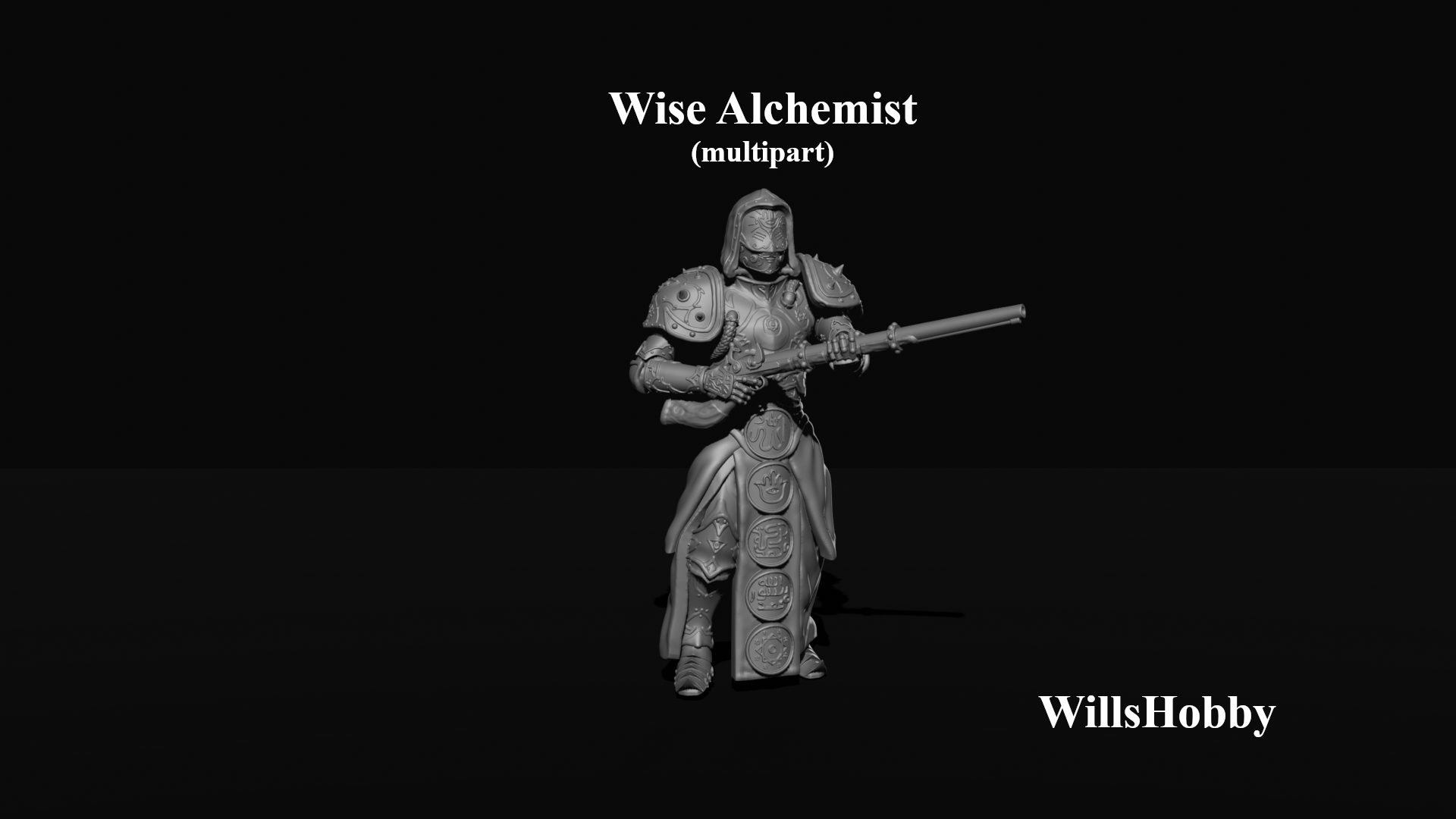 Wise Alchemist (multipart) by Wills Hobby, is a proxy for Jabirian Alchemist, in Iron Sultanate.