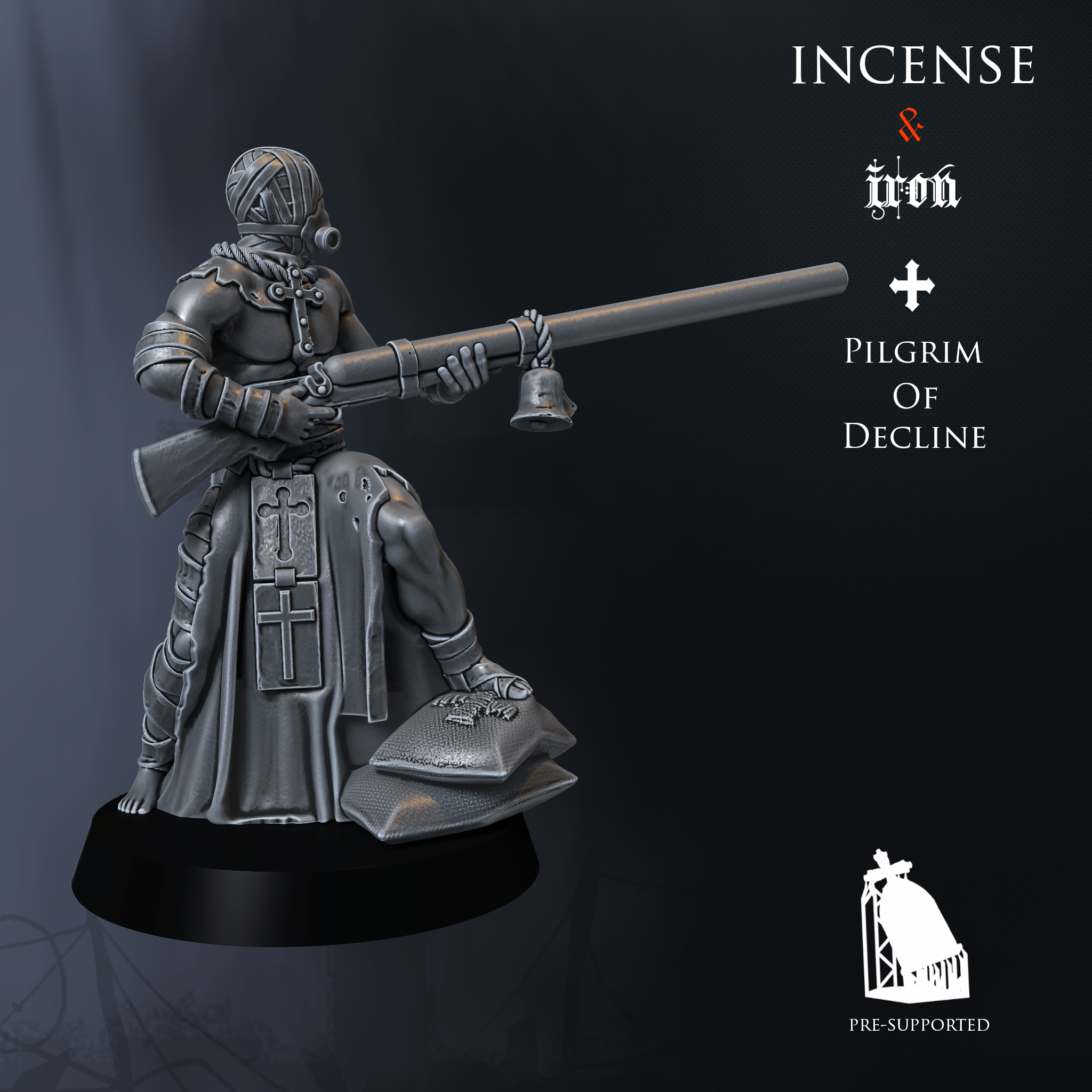 Pilgrim of Decline Punt Gunner - Trench Crusade STL file for Trench Pilgrim