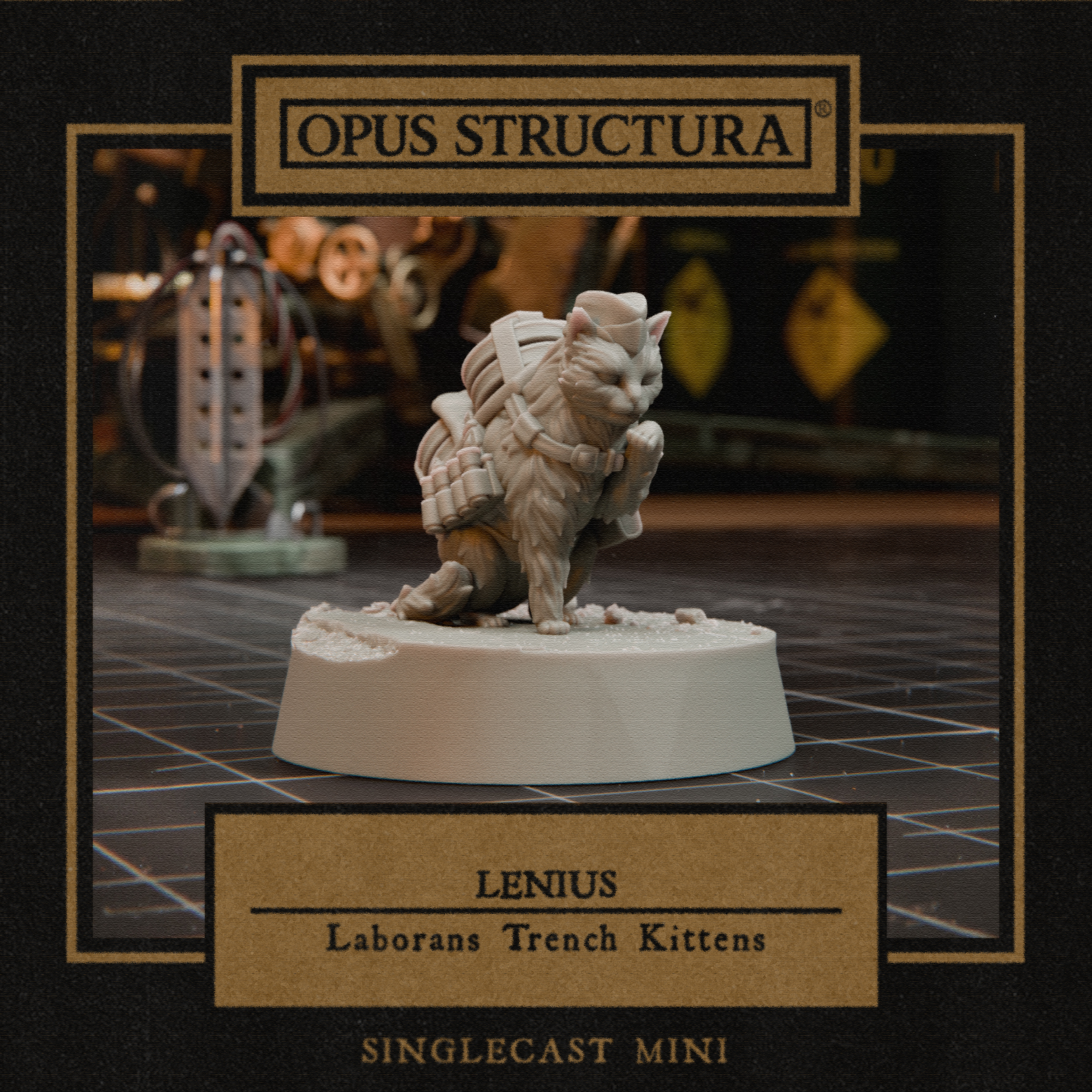 Trench Kitten - Lenius (Singlecast) by Opus Structura, is a proxy for Attack Dog, Guard Dog, Mercy Dog, Trench Dog, Trench Dog (hell Hound), in Court of the Seven Headed Serpent, Cult of the Black Grail, The Principality of New Antioch.