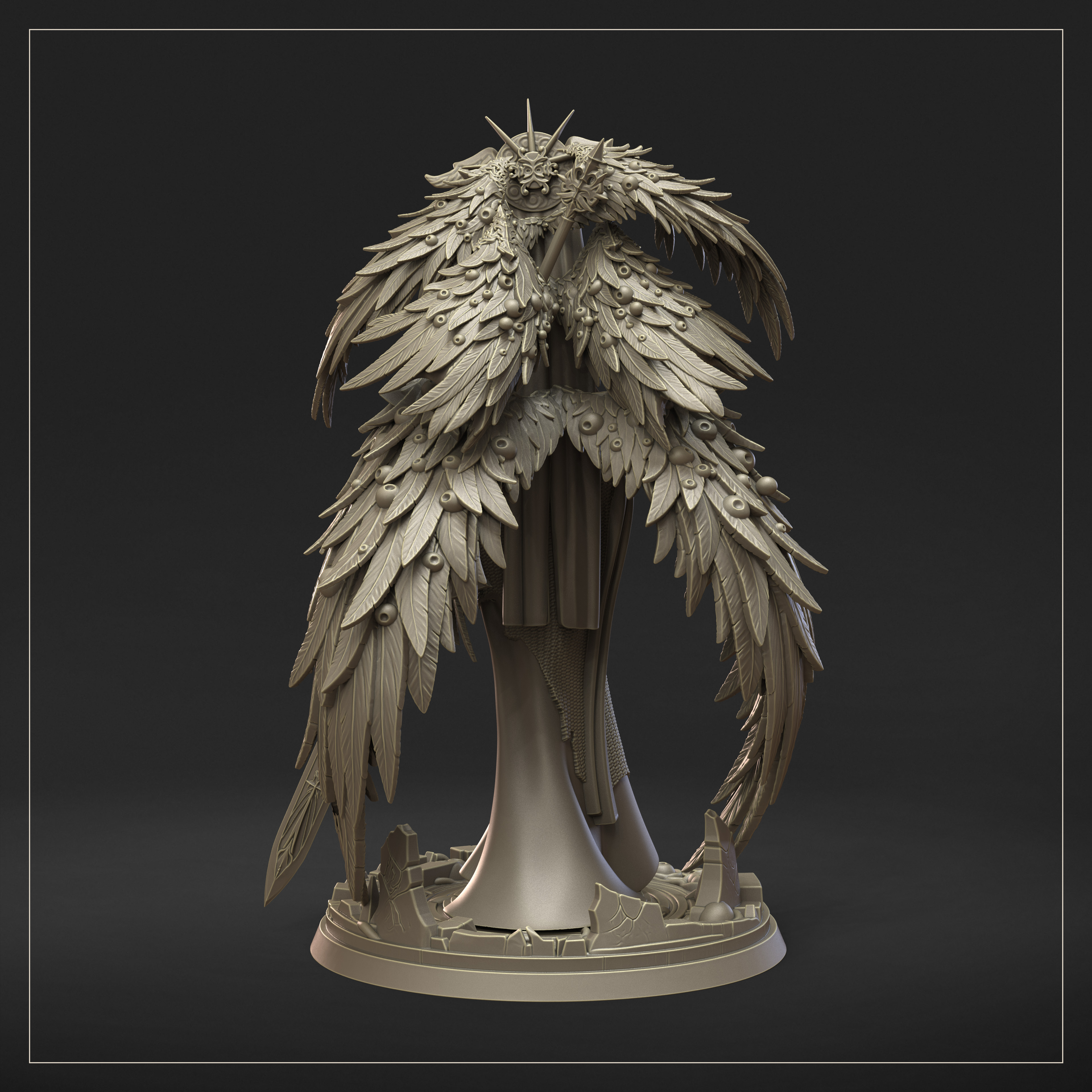 Ophiel, the Blind Seraph 32mm by Dungeon Dog - Image 2