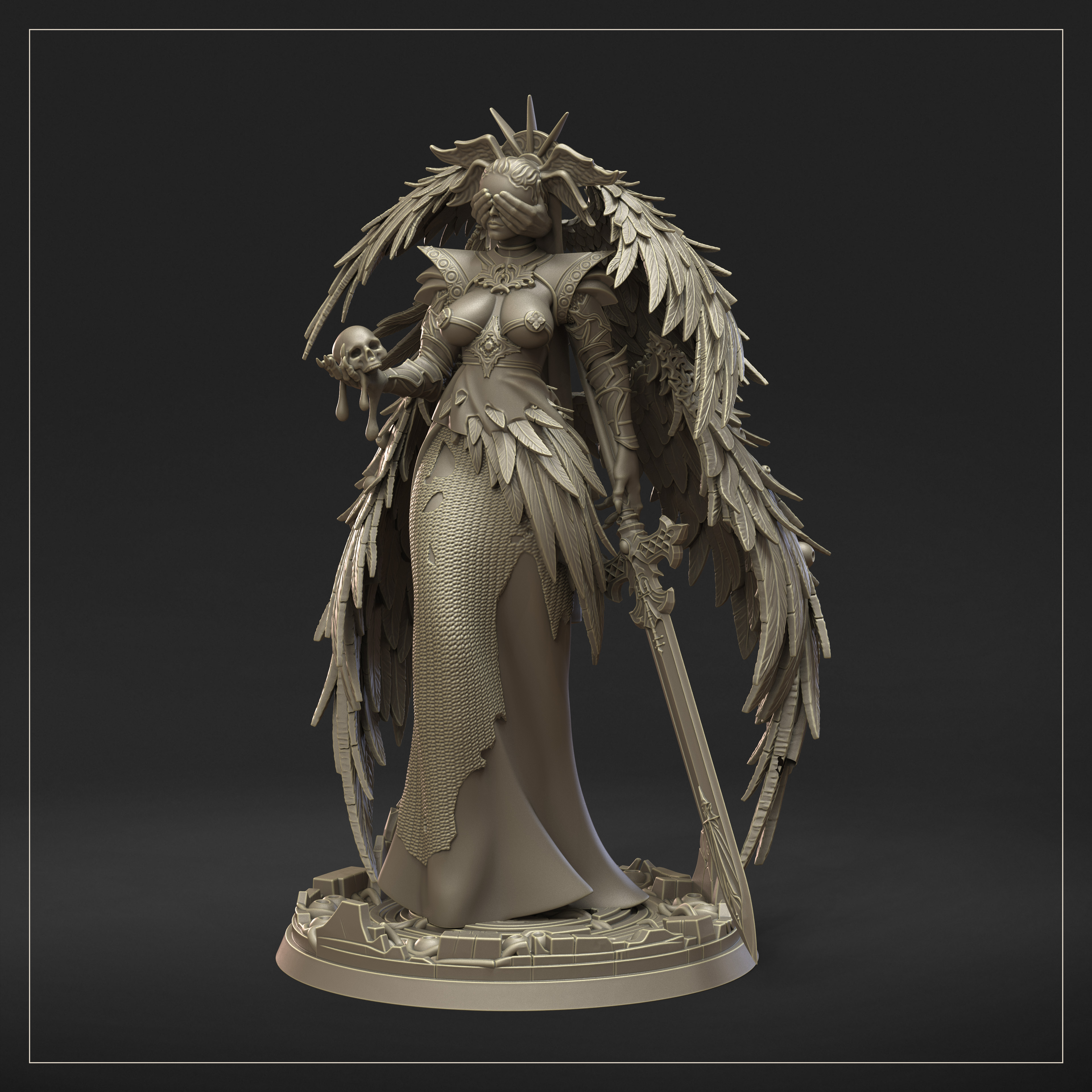 Ophiel, the Blind Seraph 32mm by Dungeon Dog - Image 4