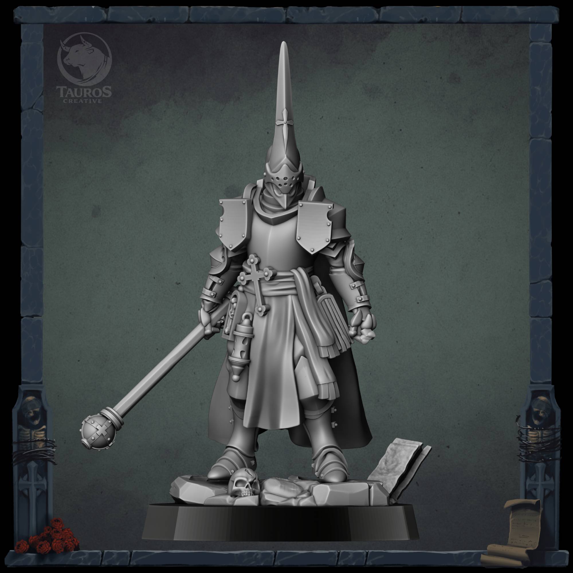 Penitent Brotherhoods — Inquisitor (Witchburner) — Trench Grimdark Warfare by 42studio, is a proxy for Witchburner, in Trench Pilgrims.