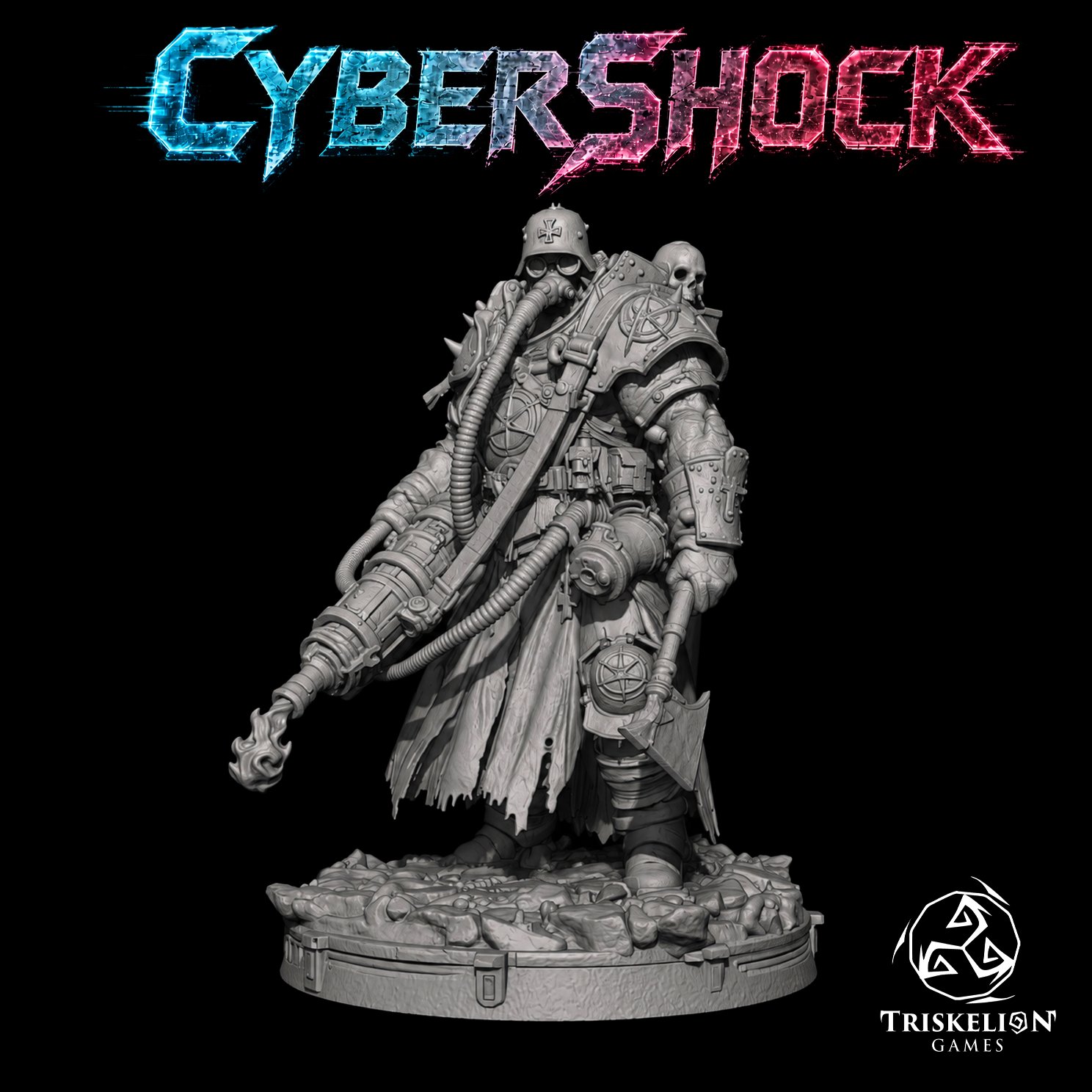 Antioch Quadrant Breather Gasman by TriskelionGames, is a proxy for Anointed Heavy Infantry, in Heretic Legion.
