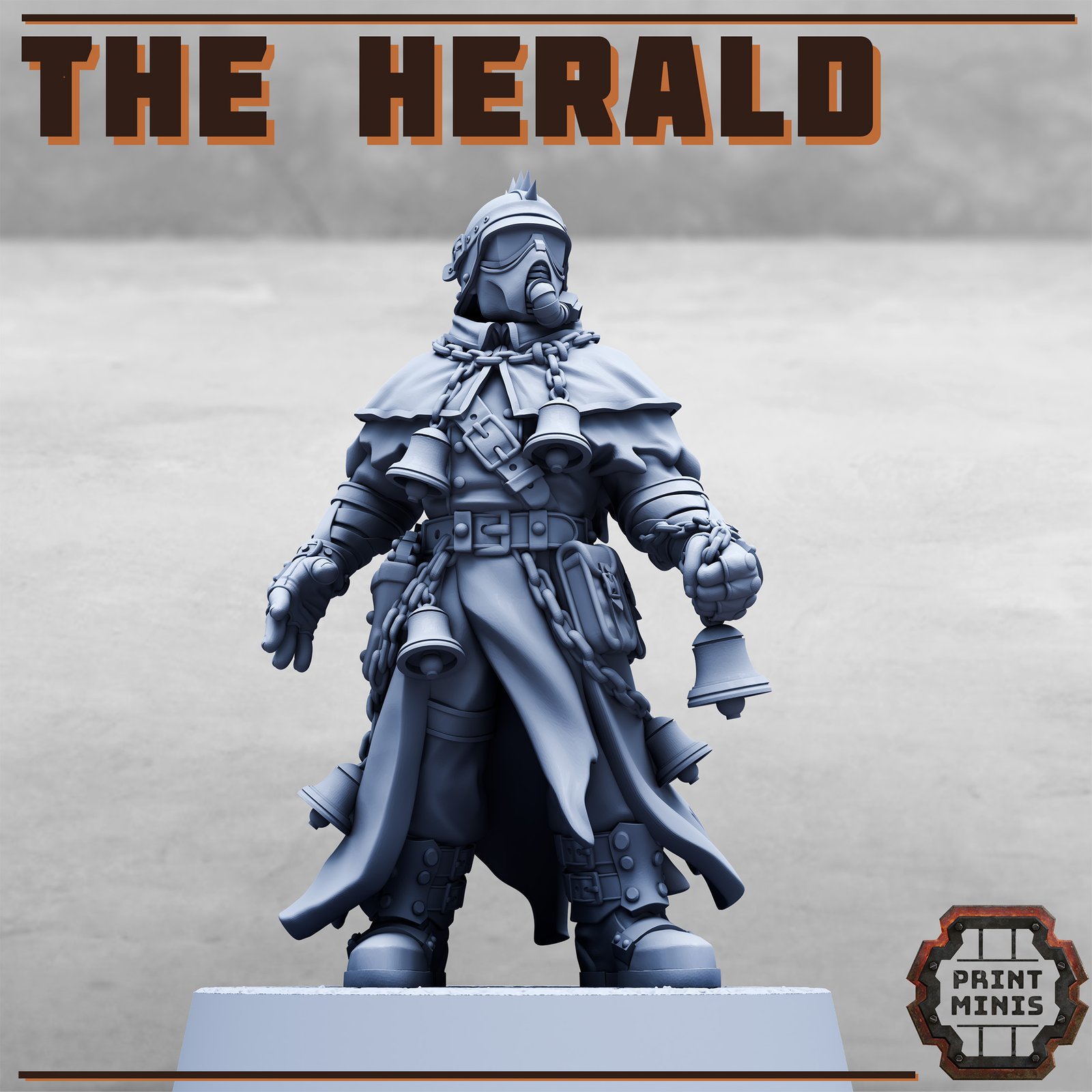 The Herald by PrintMinis, is a proxy for Heretic Trooper, in Heretic Legion.
