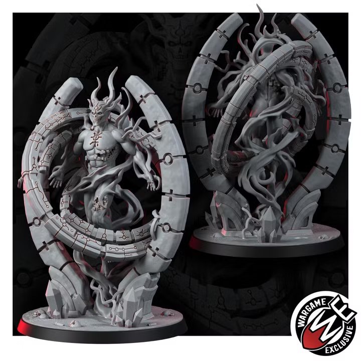 NECROCYBORG VOID ASCENDANT by wargameexclusive, is a proxy for Desecrated Saint, Praetor, in Court of the Seven Headed Serpent.
