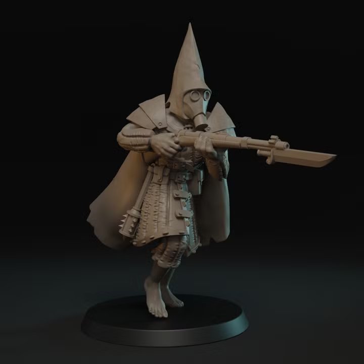 Trench Walker charging by JK-Remo, is a proxy for Trench Pilgrim, in Trench Pilgrims.