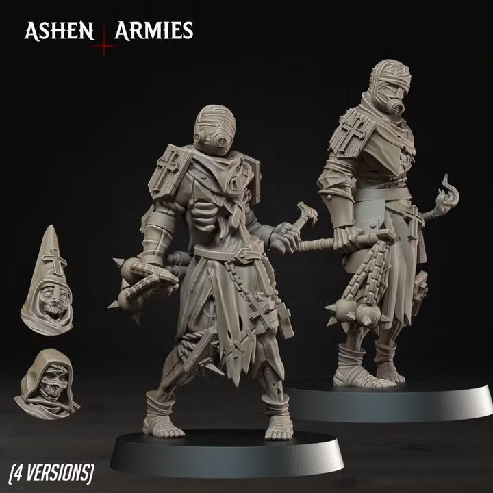 Bleeding Procession - Martyrs (2 Models) (4 Vers.) by AshenArmies, is a proxy for Trench Pilgrim, in Trench Pilgrims.