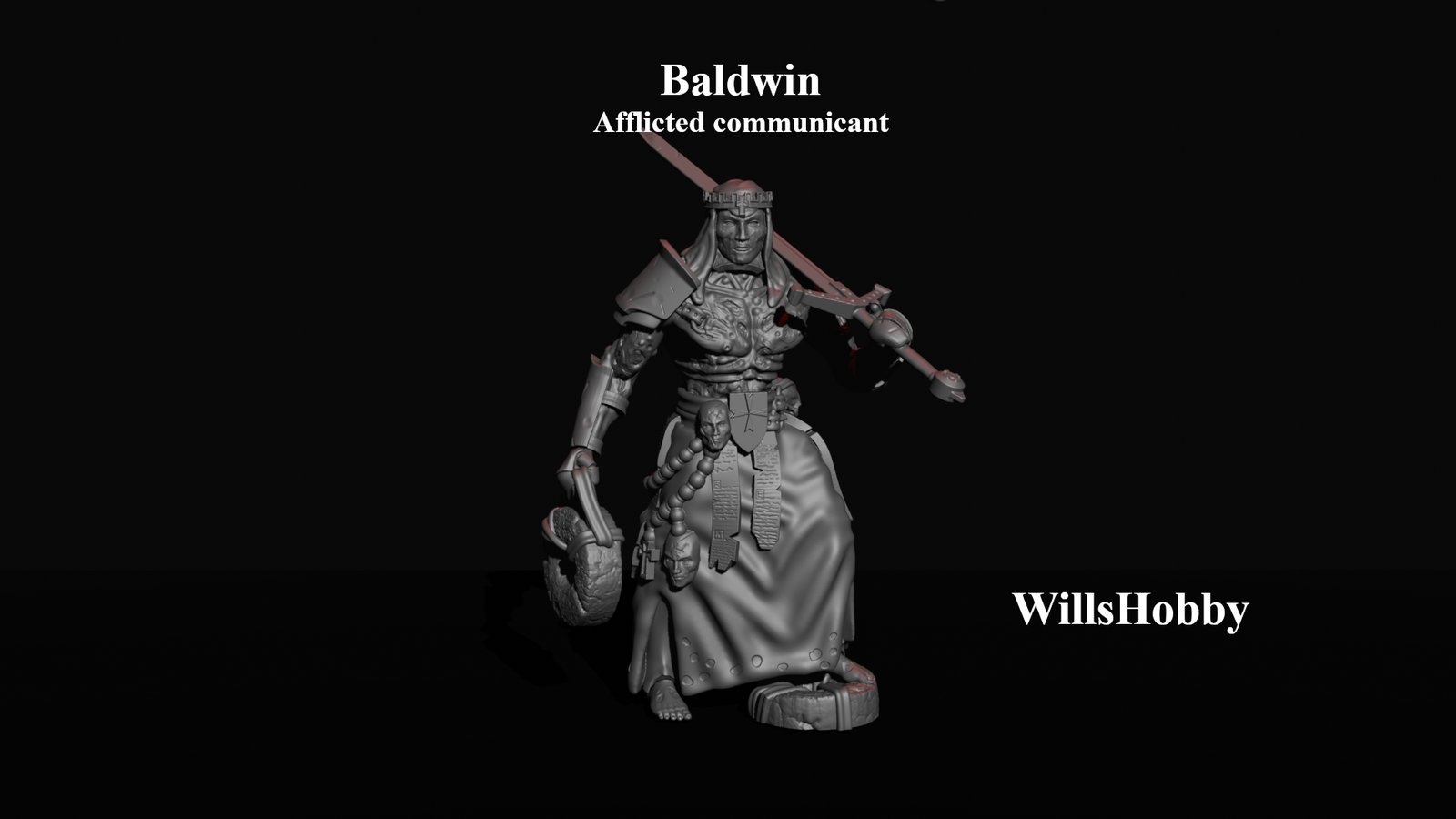 Baldwin Afflicted communicant by Wills Hobby, is a proxy for Communicant, in Trench Pilgrims.