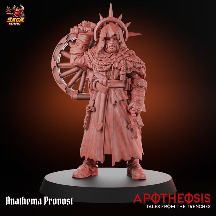 Anathema Provost by Saga.miniatures, is a proxy for Castigator, in Trench Pilgrims.