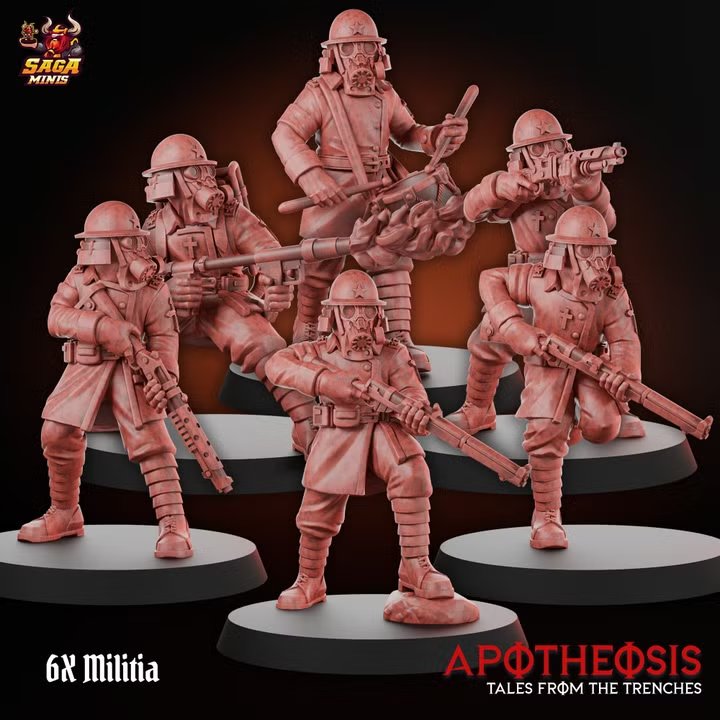 Militia (32mm) by Saga.miniatures, is a proxy for Yeoman, in The Principality of New Antioch.