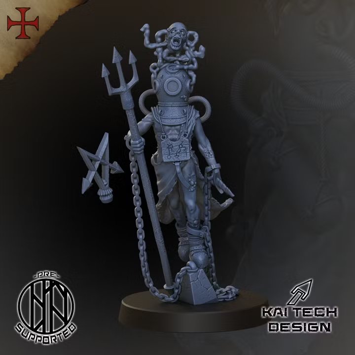 Underwater Siege - Iron Bell Siren by KaiTechDesign, is a proxy for Heretic Chorister, in Heretic Legion.