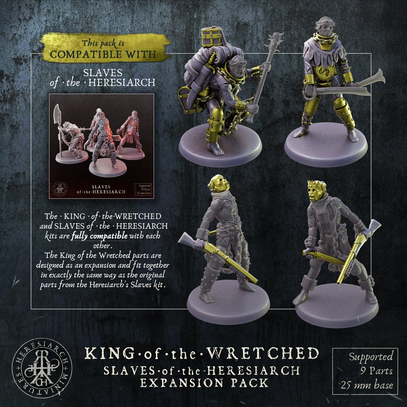 King of the Wretched - Slaves of the Heresiarch Expansion Pack by HeresiarchMiniatures - Image 6