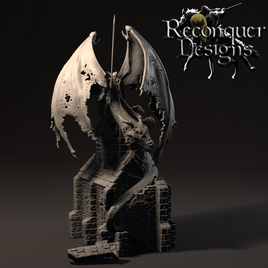 Harbinger on Undead Dragon by Reconquer Designs Fantasy - Image 2