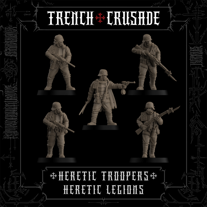 Heretic Troopers (Official) - Trench Crusade STL file for Heretic Trooper