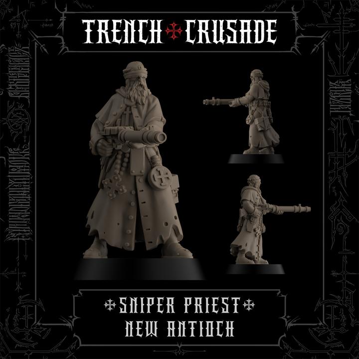 Sniper Priest with MG (Official) by Factory Fortress, is a proxy for Sniper Priest, in The Principality of New Antioch.