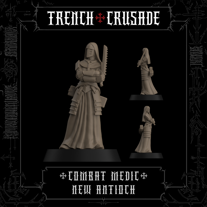 Combat Medic (Official) - Trench Crusade STL file for Combat Medic