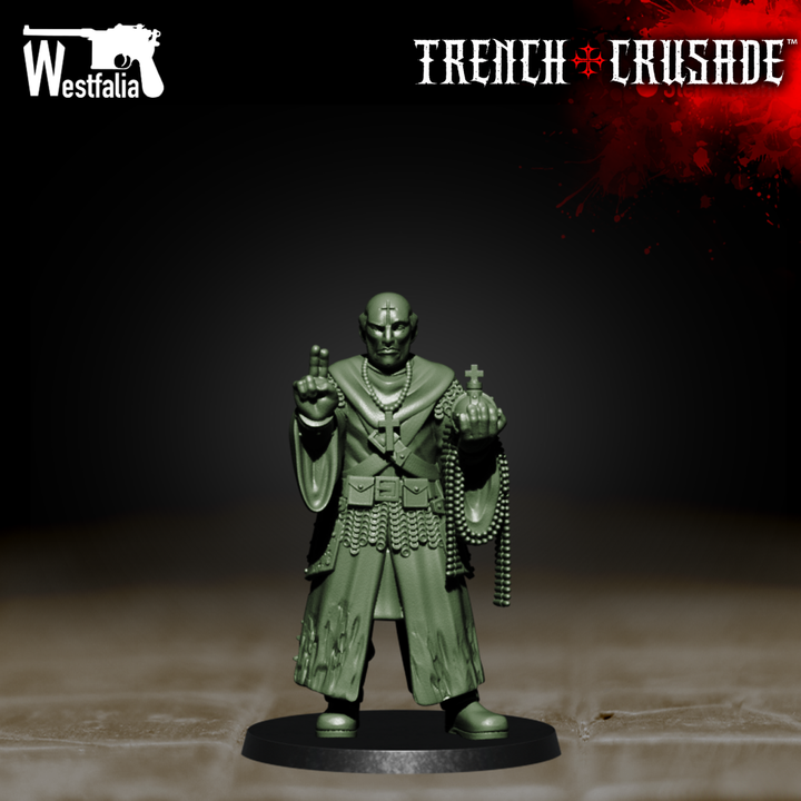 Red Brigade Ammo Monk - Trench Crusade STL file for Mendelist Ammo Monk