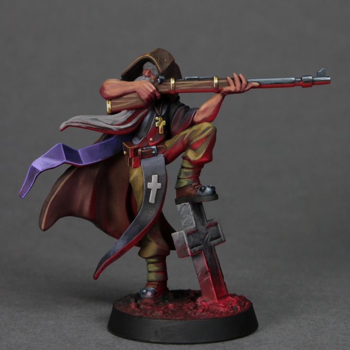 Sniper Padre by Matt Difa, is a proxy for Sniper Priest, in The Principality of New Antioch.
