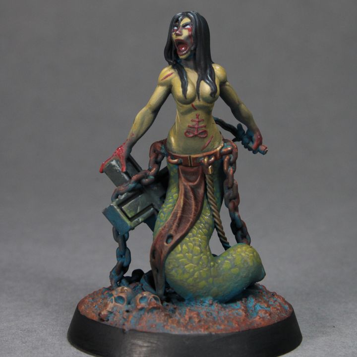 Siren (Chorister) by Matt Difa, is a proxy for Heretic Chorister, in Heretic Legion.