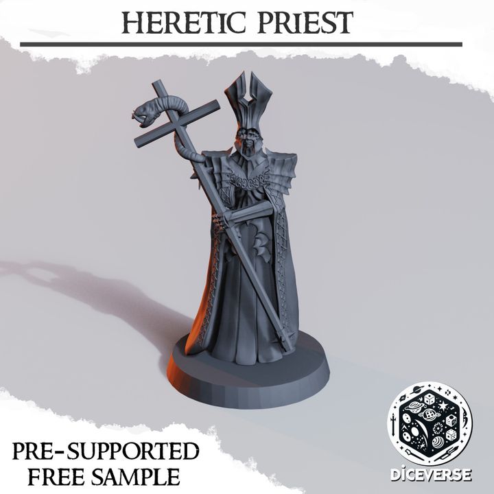 Heretic Priest - Trench Crusade STL file for Heretic Priest