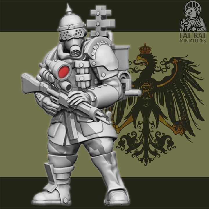 Prussian Operative - Trench Crusade STL file for Yeoman