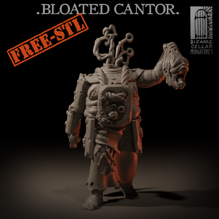 Bloated Cantor by Bizarre Cellar Miniatures, is a proxy for Heretic Chorister, in Heretic Legion.