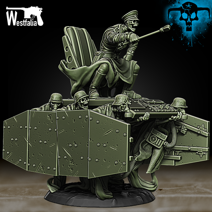 Ghosts of the Nomansland - Panzer Palanquin - Trench Crusade STL file for Heretic Priest