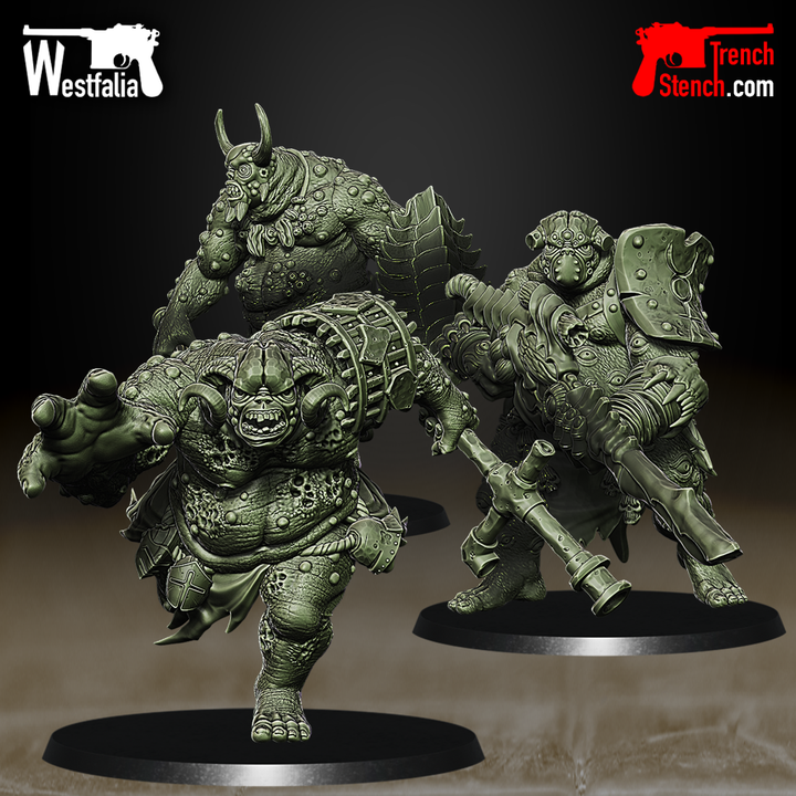 Seething Black - Trolls by Westfalia Miniatures, is a proxy for Yoke Fiend, in Court of the Seven Headed Serpent.