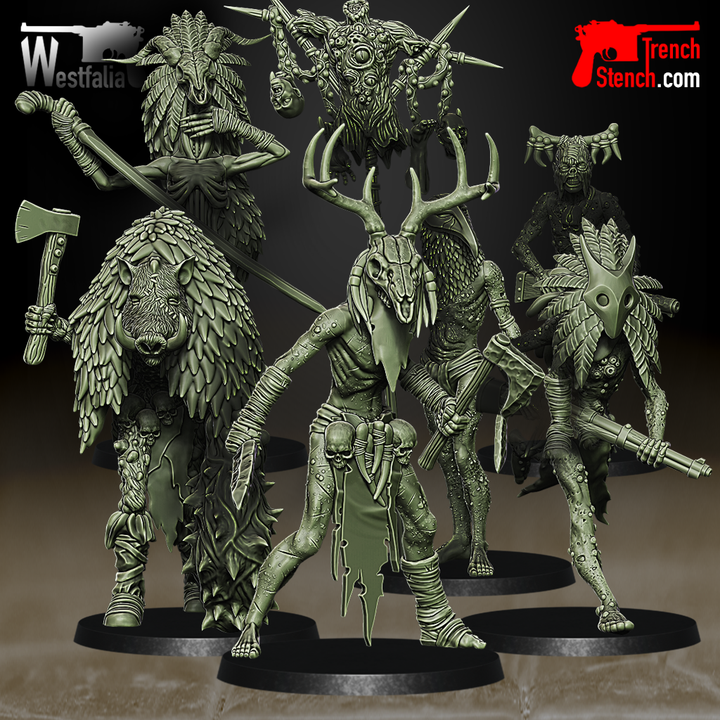Seething Black - Cultists - Trench Crusade STL file for Hell Knight